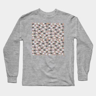 Boo Halloween Ghost Pattern Long Sleeve T-Shirt